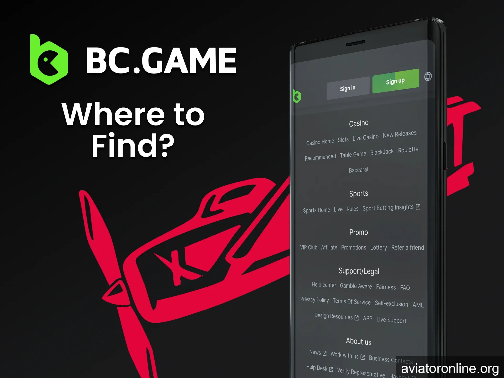 We will tell you where to download the BCGame application to play Aviator.