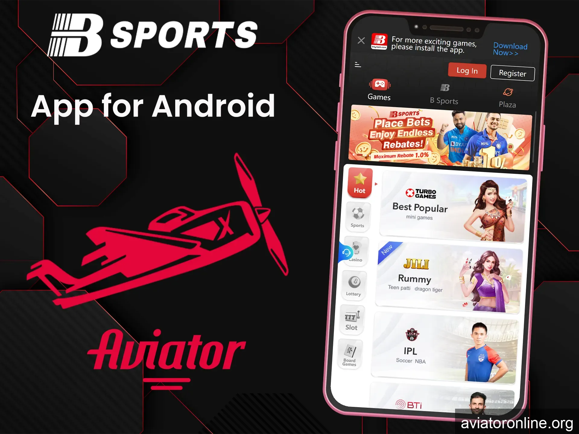 More details about the Bsports app for Android.
