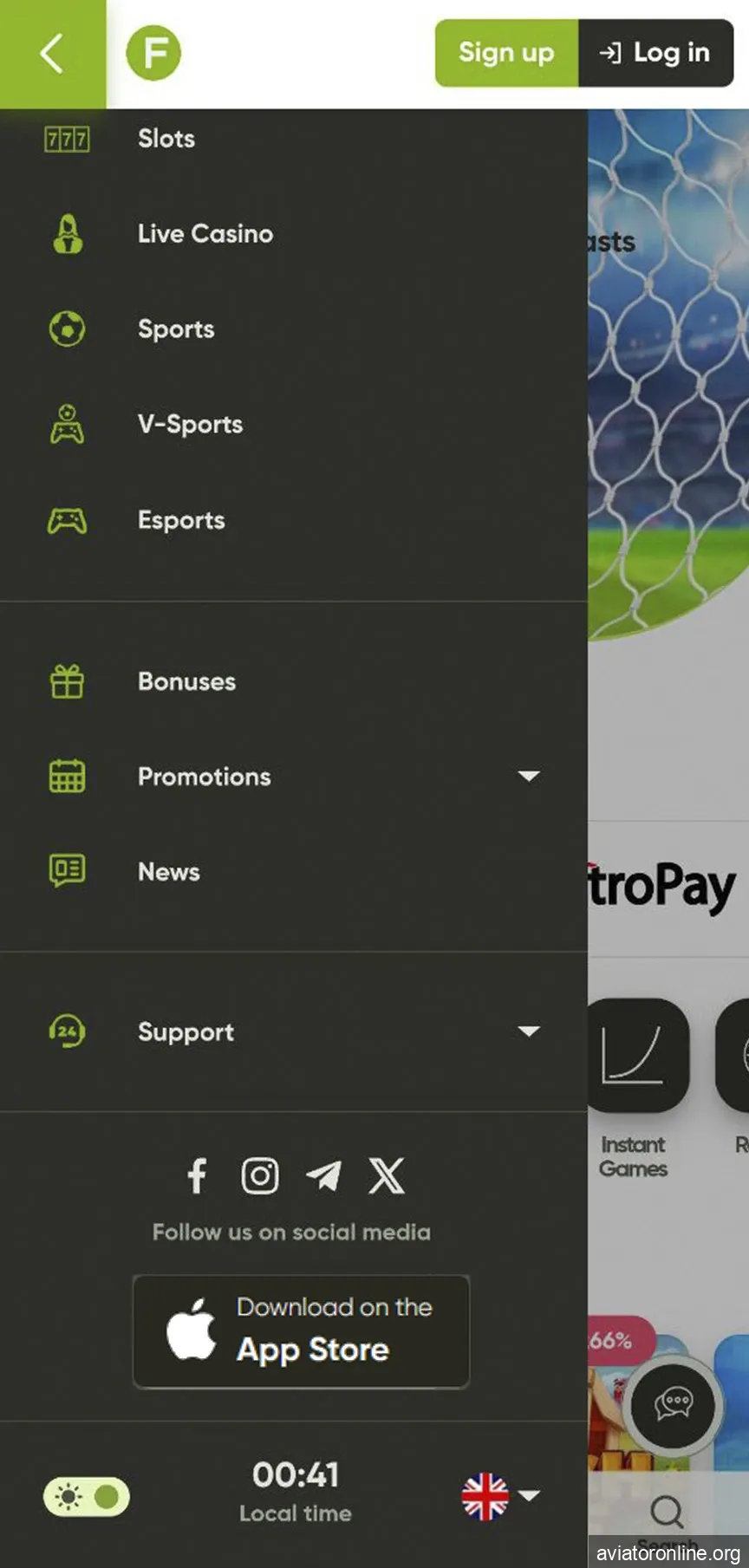 Start downloading the Fresh Casino app for iOS.