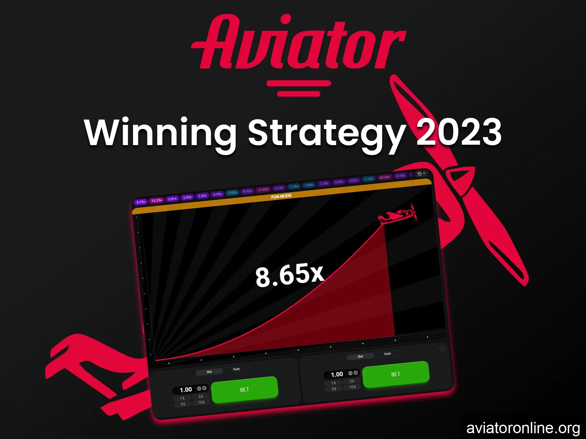 Use strategies that will bring you victory in the Aviator money game.