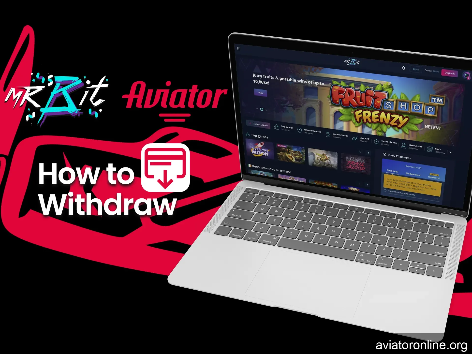 Withdraw funds in a convenient way from Mr. Bit.