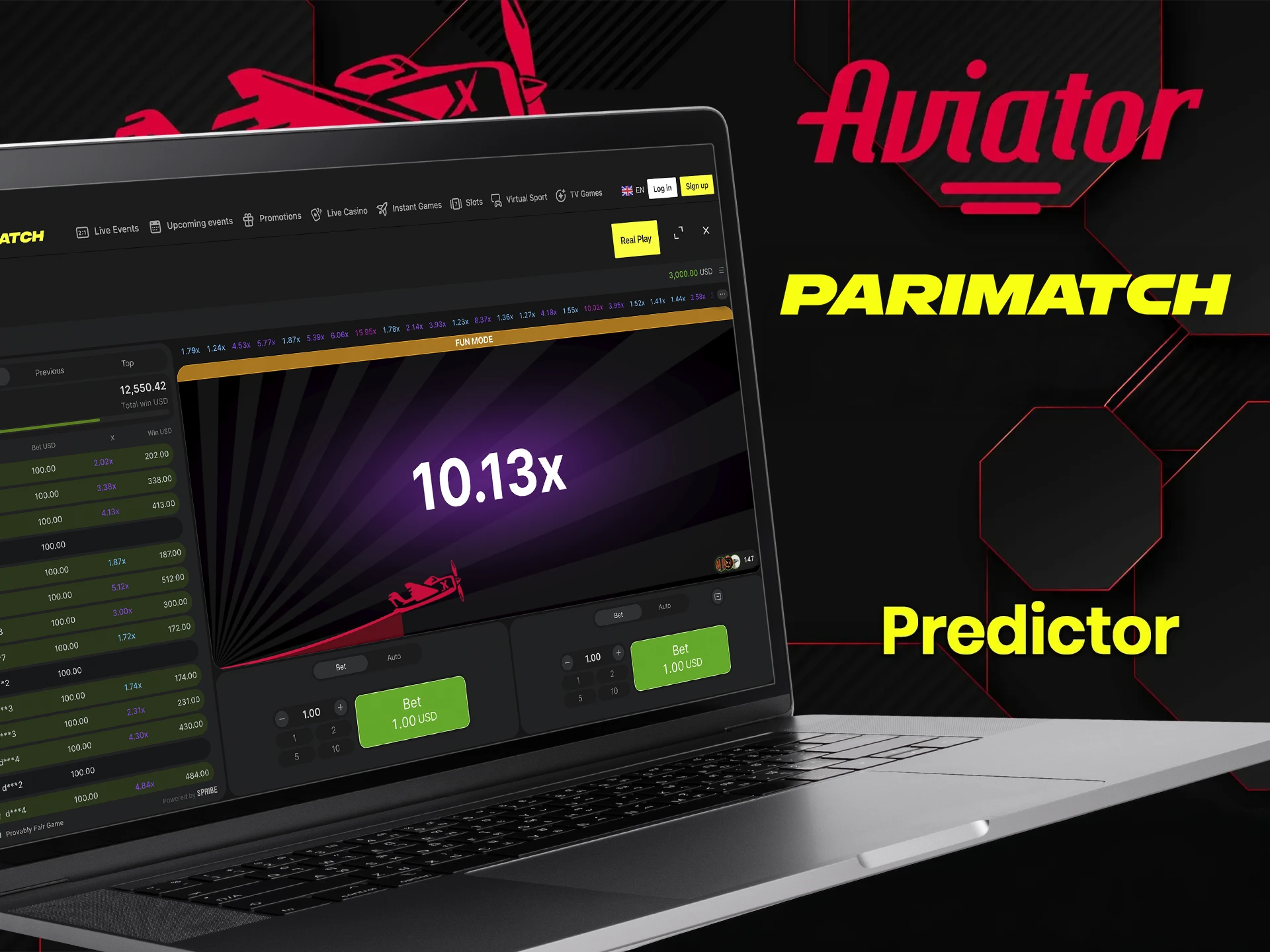 Parimatch does not provide tools for predicting the outcome of the Aviator game.