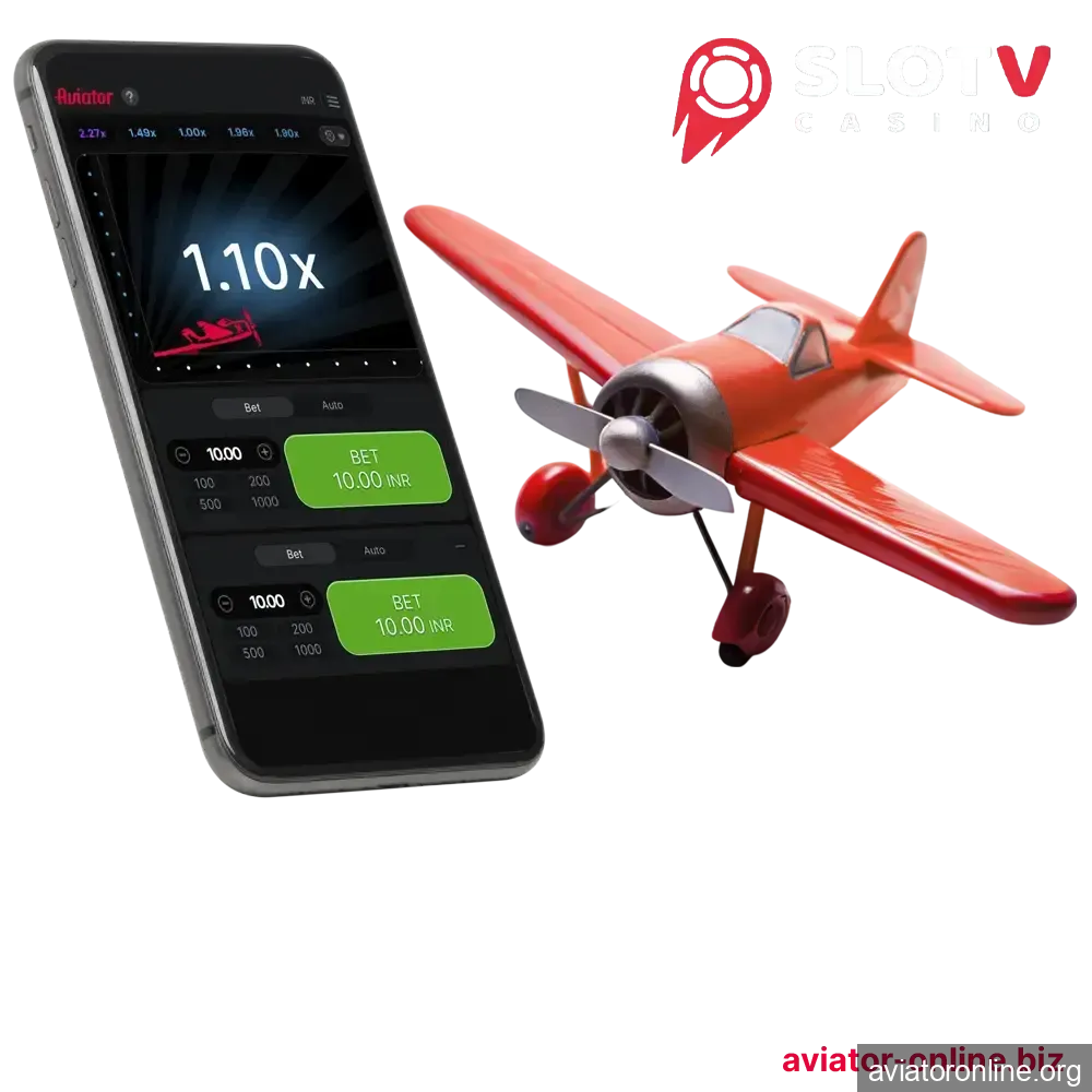 Download the SlotV app and immerse yourself in the exciting world of the Aviator game.