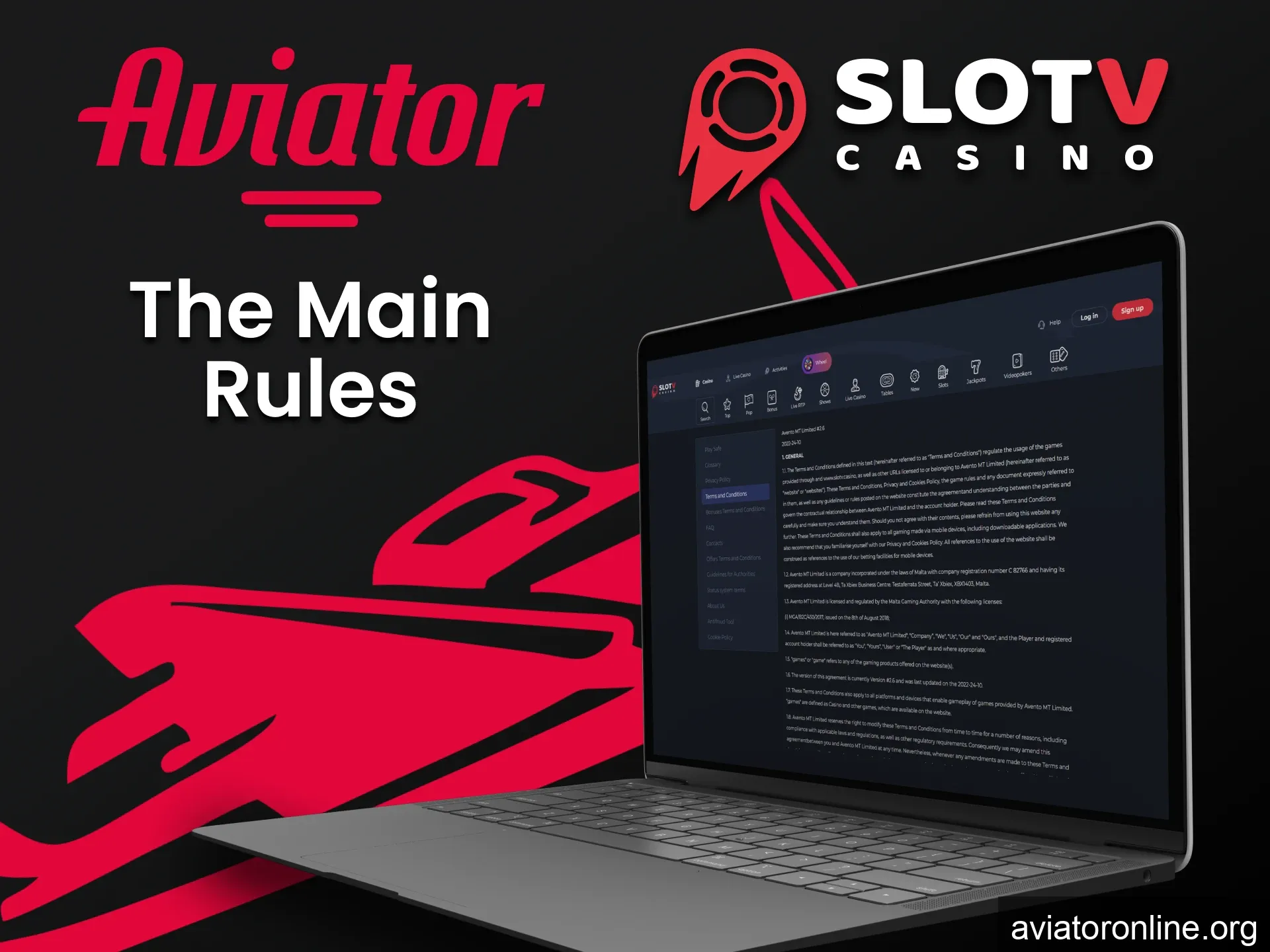 Learn the rules of the SlotV service for playing Aviator.