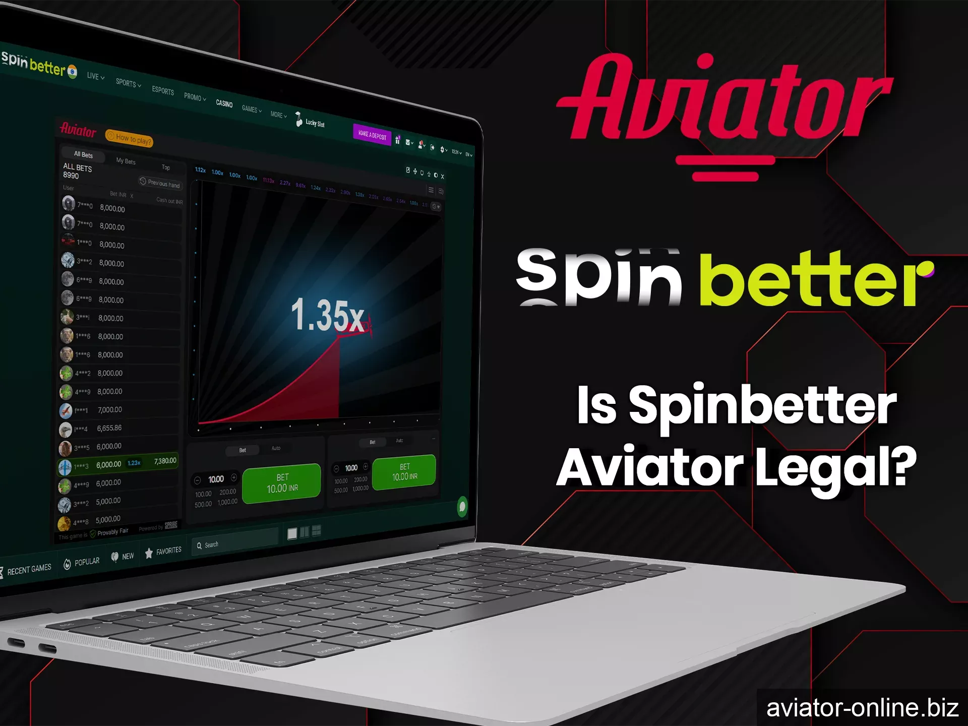 Spinbetter is a licensed and trusted casino.
