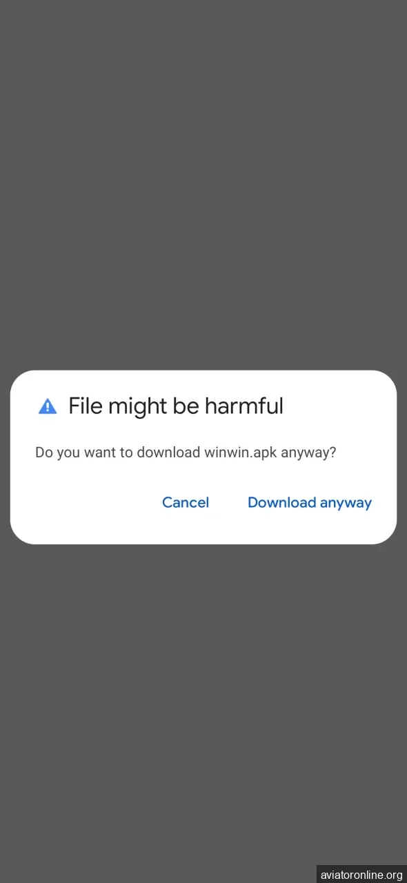 Wait for the WinWin app for Android to download.