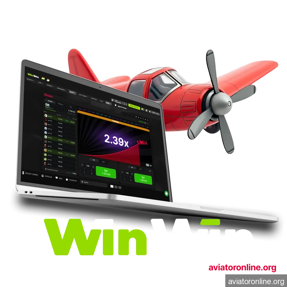 To play Aviator, choose the WinWin website.