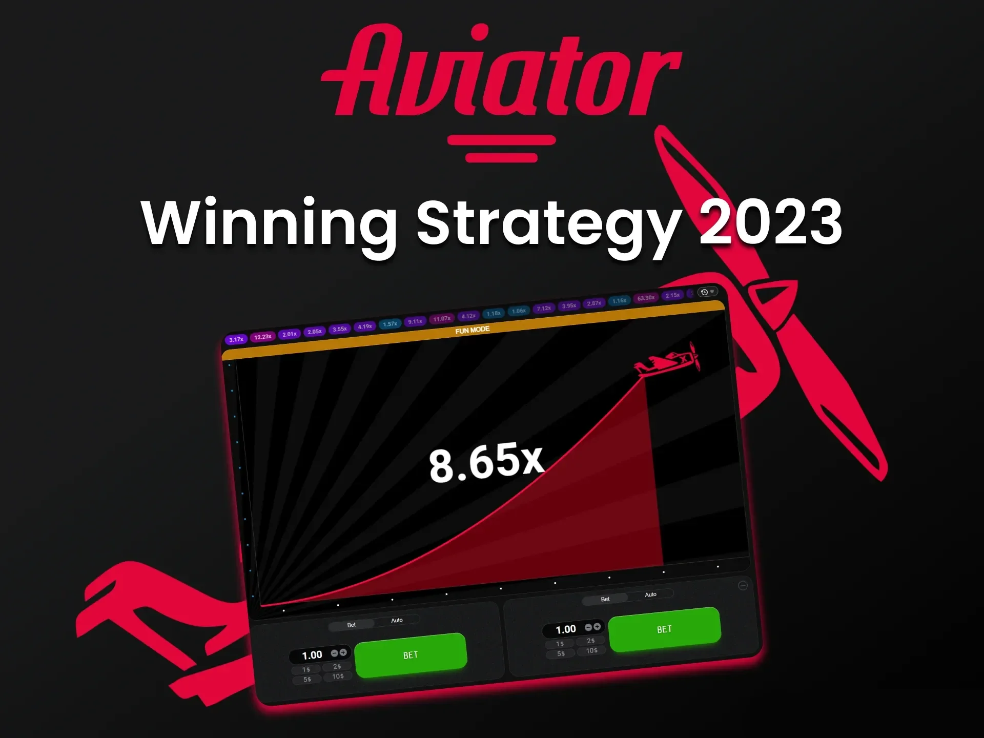 Use strategies that will bring you victory in the Aviator money game.